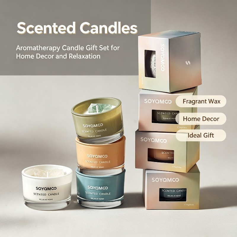 1PC Crystal Scented Candle Lon - Home Fragrance Non Toxic review and price