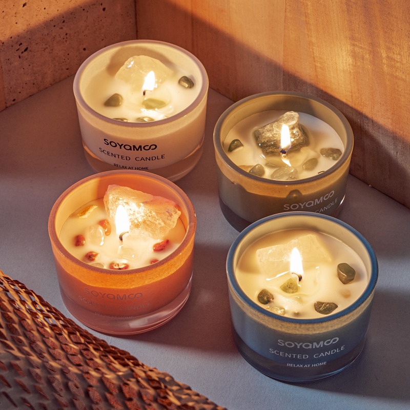 1PC Crystal Scented Candle Lon - Home Fragrance Non Toxic review and price